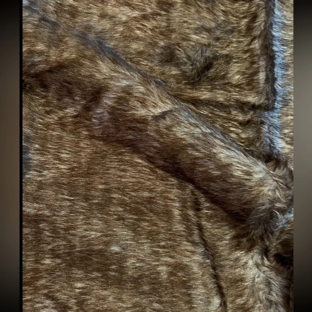 88. Faux Fur Throw Reversible Blanket